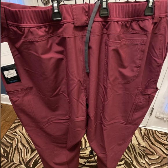 New Cherokee Infinity Burgundy Wine  3XL Men scrub pants bottoms CK200AS short - Picture 12 of 12